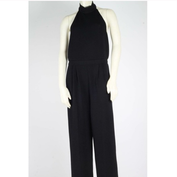 ST. JOHN Evening By Marie Gray Black Jumpsuit High Neck 12 - Picture 4 of 7